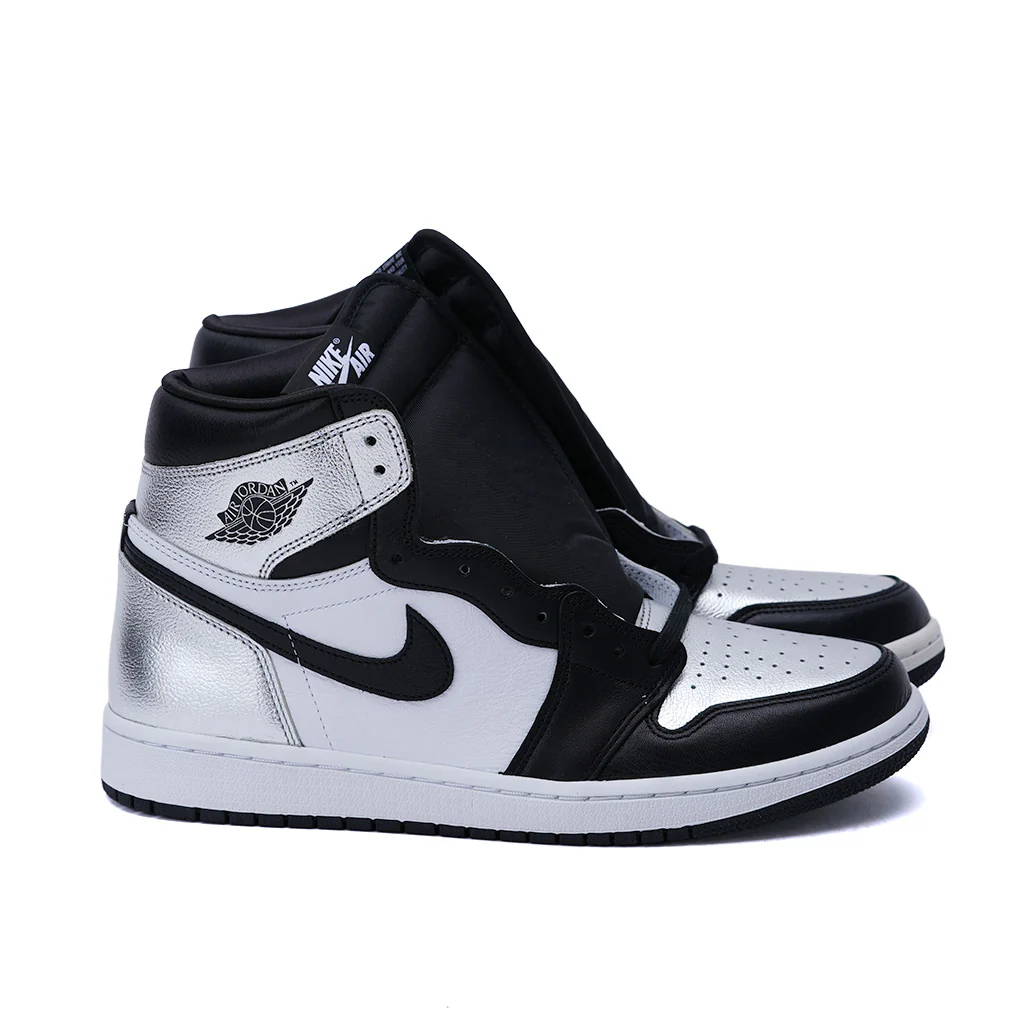 Nike Air Jordan 1 High Silver Toe Size 10 w New