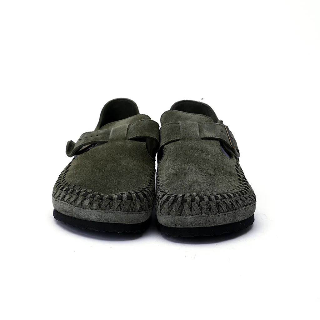 Birkenstock Kith London Braided Shearling Olive Night Size 44 New - Image 3